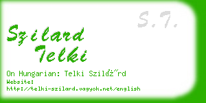 szilard telki business card
